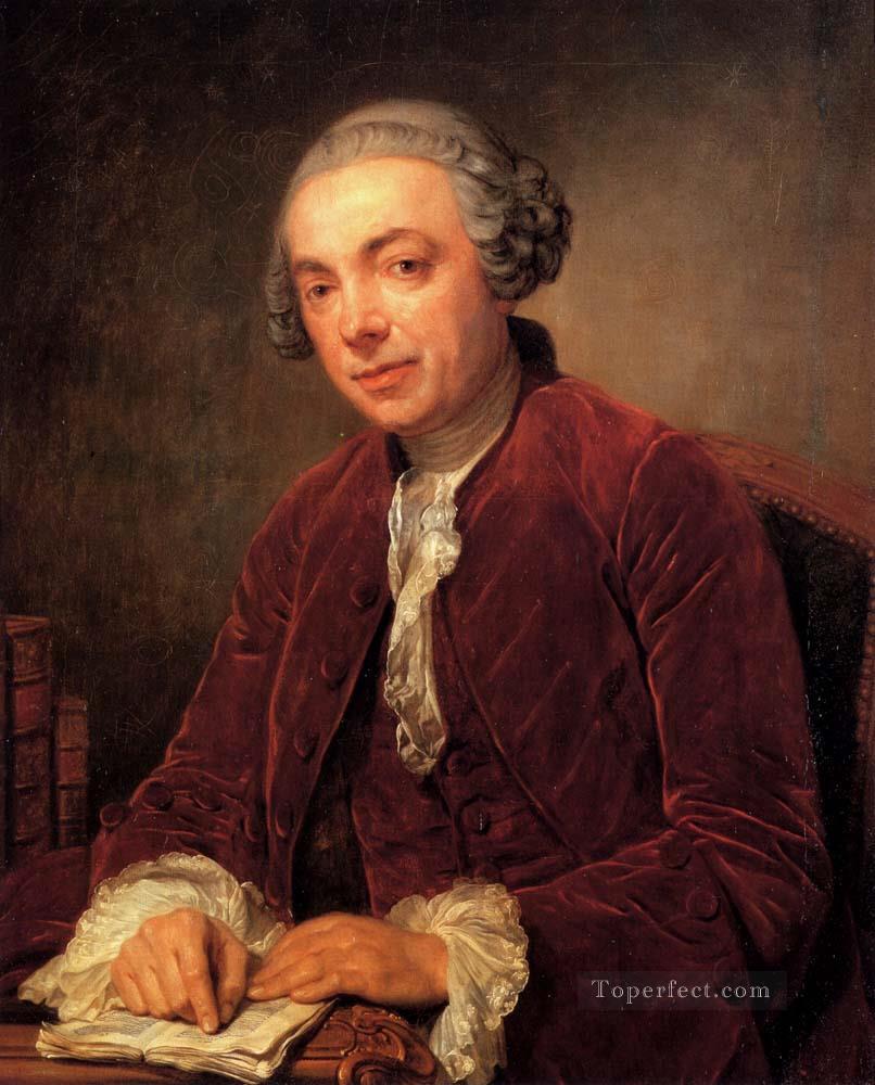 Portrait Of Abraham De Roquencourt figure Jean Baptiste Greuze Oil Paintings